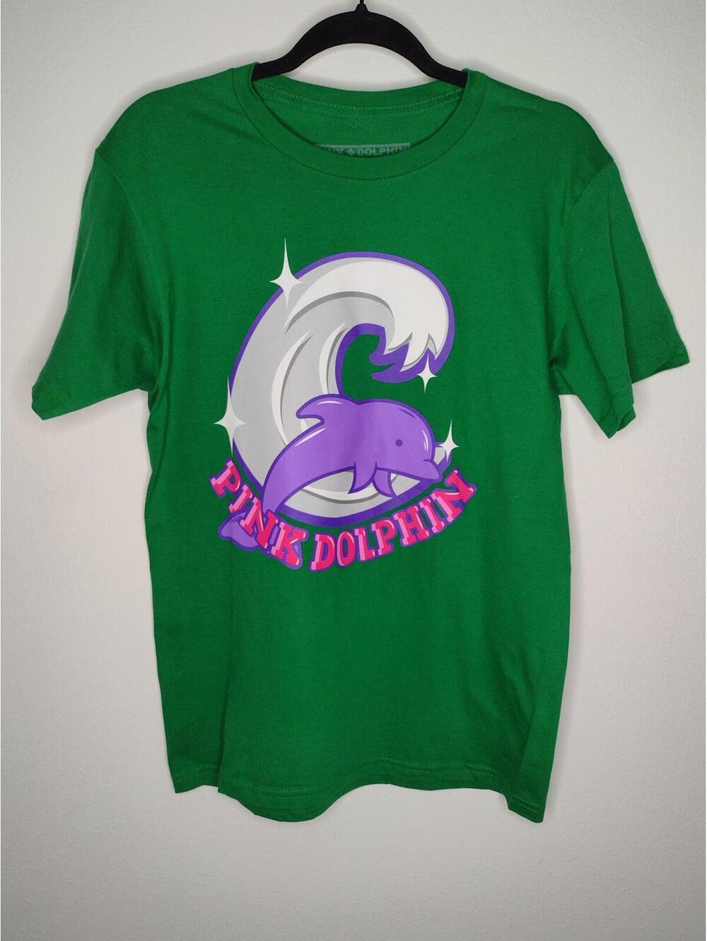 NWT Pink + Dolphin Men's Green Shirt Size Small